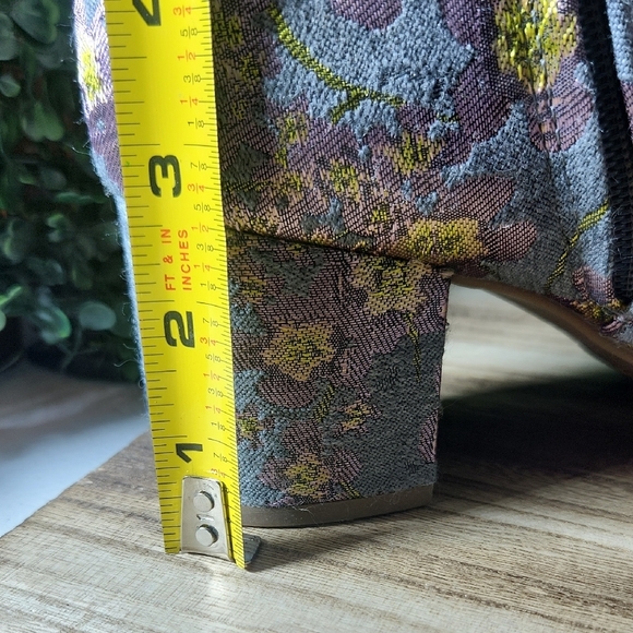 Zigi Soho Floral Embroidered Ankle Boots - Gray and Pink - Picture 11 of 11